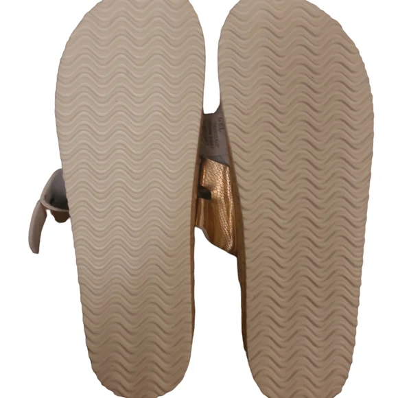 IC Lion Women's Open Toe Double Buckel Strap Slide Flat Cork Platform Sandles - Picture 4 of 5